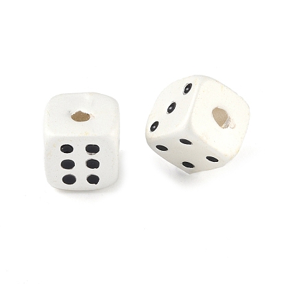 Alloy Enamel Beads, Dice