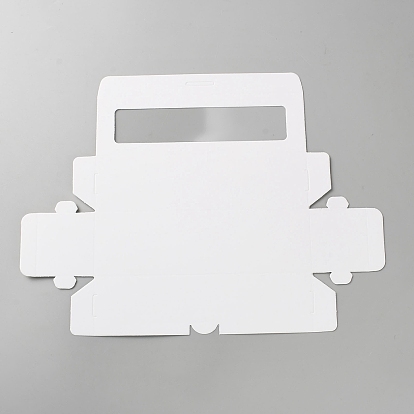 Бумажная коробка с ПВХ-держателем для кейк-попсов, упаковочный ящик для торта с прозрачным окном, прямоугольные