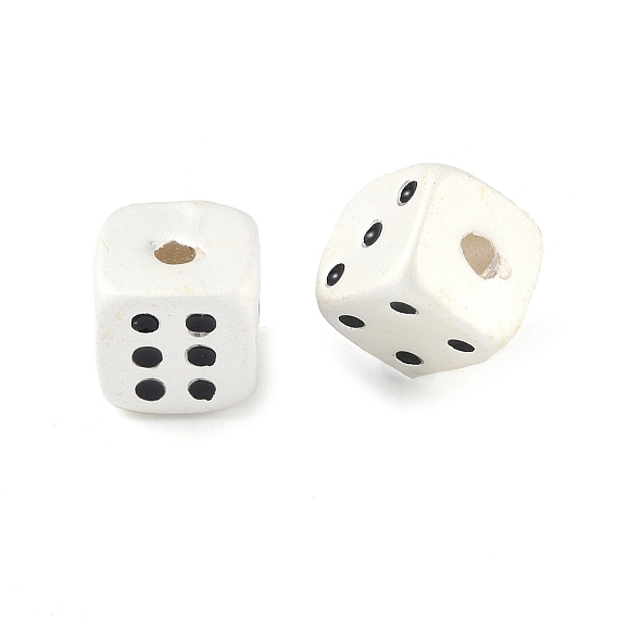 Alloy Enamel Beads, Dice