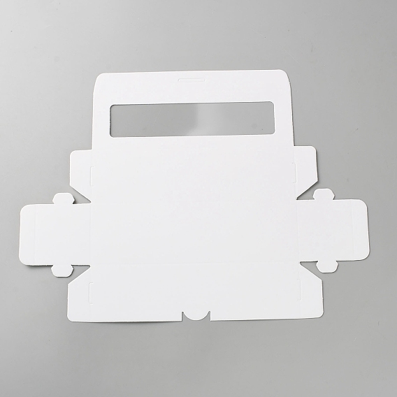 Бумажная коробка с ПВХ-держателем для кейк-попсов, упаковочный ящик для торта с прозрачным окном, прямоугольные