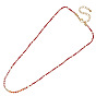 Bohemian-style semi-precious gemstone rice bead necklace, colorfast and lightweight luxury ladies necklace.