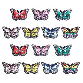 14 шт 7 цвета силиконовые бусины, изготовление ожерелий и браслетов своими руками, бабочка