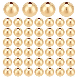 40 латунные бусины шт., круглые