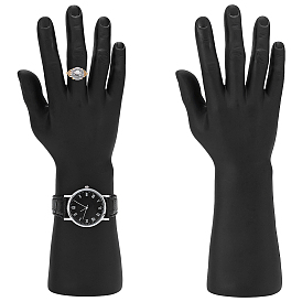 2шт. ПВХ мужской манекен правая рука ювелирные изделия браслет часы кольцо витрина стенды, вешалка для ювелирных изделий в виде манекена