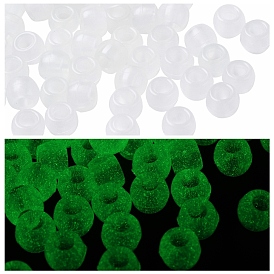 Luminous Resin European Beads, Rondelle