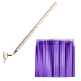 Алюминиевая наклонная тонкая ручка для рисования, с помощью ватных палочек