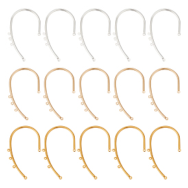 18шт 3 цвета железные ушные манжеты фурнитура, альпинистская обертка вокруг непроникающих сережек с горизонтальными петлями