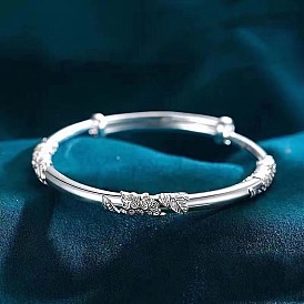 Простые регулируемые браслеты из латуни для женщин