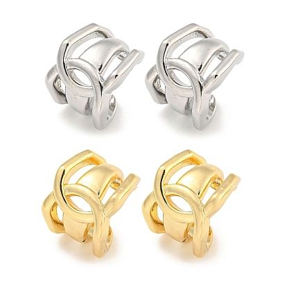 Латунные серьги-каффы для женщин