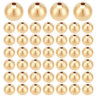 40 латунные бусины шт., круглые