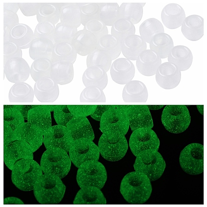 Luminous Resin European Beads, Rondelle