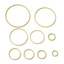 Brass Linking Rings, Flat Ring