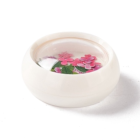 DIY Crystal Epoxy Resin Material Filling, Flower Nail Art Sequins, for Crafts Making, with Disposable Plastic Box