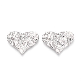 Подвески из текстурированного сплава с гальваническим покрытием для стеллажей, сердце прелести, без кадмия и без свинца