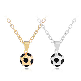 World Cup Football Sports Series Jewelry Style Men's Personalized Football Necklace Creative Football Pendant