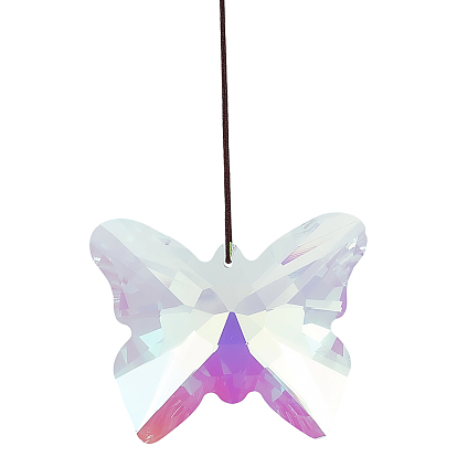 1Подвесные стеклянные ловцы солнца из поликарбоната, со шнуром, для садовых наружных украшений