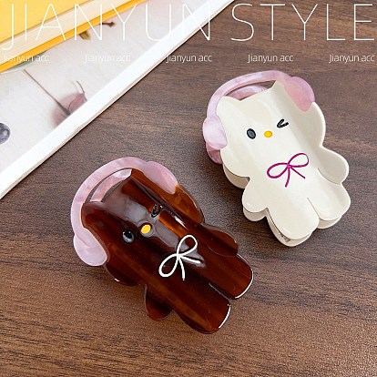 Заколки для волос в форме когтей из ацетата целлюлозы, аксессуары для волос для женщин и девочек, форма кошки