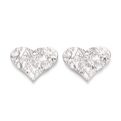 Подвески из текстурированного сплава с гальваническим покрытием для стеллажей, сердце прелести, без кадмия и без свинца