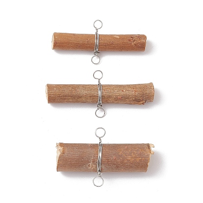 Деревянные палочки соединительные подвески, с медной проволокой