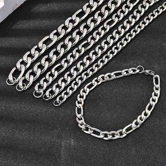 201 нержавеющей стали Снаряженная цепи браслеты для мужчин