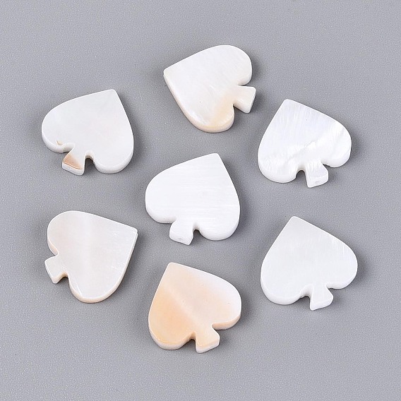 Естественных пресноводных стеклянные бусы, лопата