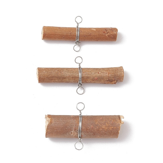 Деревянные палочки соединительные подвески, с медной проволокой