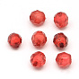 Faceted Round Transparent Acrylic Beads, Bead in Bead