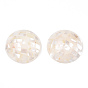Natural White Shell Beads, No Hole/Undrilled, Flat Round
