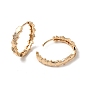 Brass Cubic Zirconia Hoop Earrings for Women, Arrows