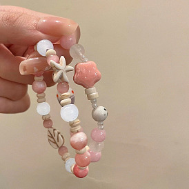 Браслеты из фарфоровых бусин ручной работы для женщин