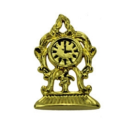 Miniature Alloy Clock, for Dollhouse Accessories Pretending Prop Decorations