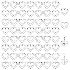 60 шт. сплав в тибетском стиле 2 подвески-соединители в форме сердца с петлями