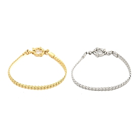 304 bracelets chaîne serpent en acier inoxydable pour femmes