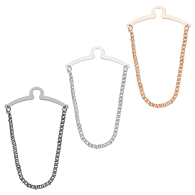 3шт. латунные зажимы для галстука, с бордюрами