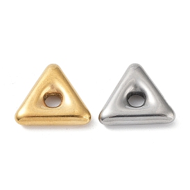 304 Acier inoxydable perles d'espacement, triangle