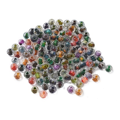 130шт 10г прозрачные стеклянные бусины, круглые, граненые
