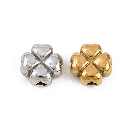 304 из нержавеющей стали бусы, клевер