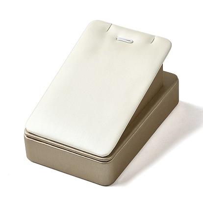 Подставки для ожерелий из искусственной кожи, подвеска ожерелье органайзер держатель для ювелирных изделий, прямоугольные