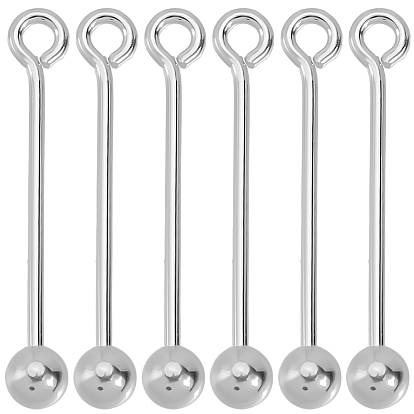 6шт. 925 подвески из стерлингового серебра, булавки из бисера, с печатью s925, 1 с тканью для полировки ПК