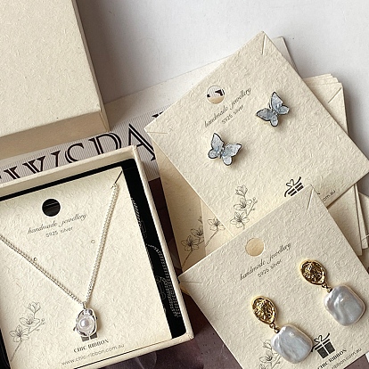 Бумажные карты дисплей ювелирных изделий