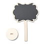 Flower Boxwood Mini Chalkboard Signs, with Support Easels, for Wedding & Birthday Party Decoration