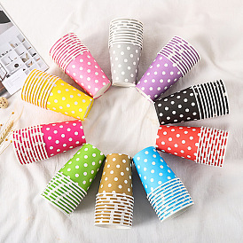 Polka Dot Pattern Disposable Party Paper Cups, for Birthday Party Supplies