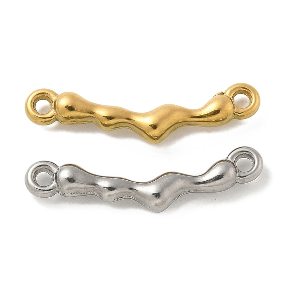 304 Изогнутые текстурированные подвески-соединители из нержавеющей стали, ионное покрытие (ip)