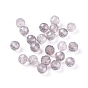 Natural Grey Agate Beads, Faceted, Round