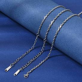 12 шт. 304 ожерелья из нержавеющей стали с цепочкой для мужчин и женщин, без потускнения