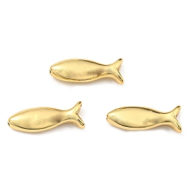 Brass Beads, Long-Lasting Plated, Lead Free & Cadmium Free, Fish