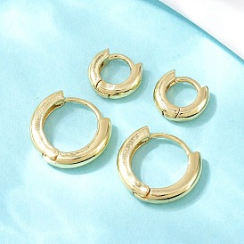 Латунные серьги обруча, без кадмия и без свинца, долговечный, стойки покрытие