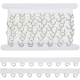 Полиэфирная лента, с железными D-образными застежками, аксессуары для одежды, с картой дисплея 1pc картона