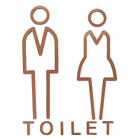Набор акриловых табличек на дверь ванной комнаты, знаки пола в туалете, мужчины и женщины и письмо
