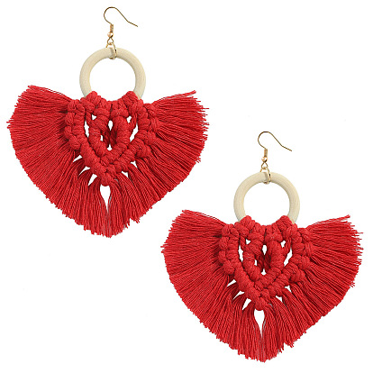 Bohemian Ethnic Style Tassel Earrings for Women - Fashionable European and American Jewelry
